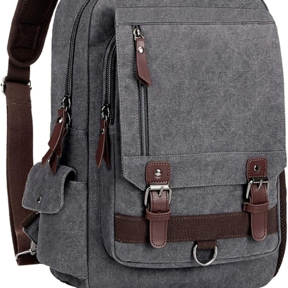 WOWBOX Sling Bag for Men Women Sling‎ Backpack Laptop Shoulder Bag Cross Body - Picture 2 of 11